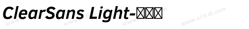 ClearSans Light字体转换